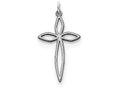 FJC Finejewelers Sterling Silver Laser Designed Cross Pendant Necklace - Chain Included