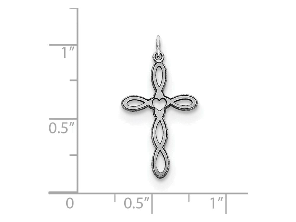 FJC Finejewelers Sterling Silver Laser Designed Cross Pendant Necklace - Chain Included