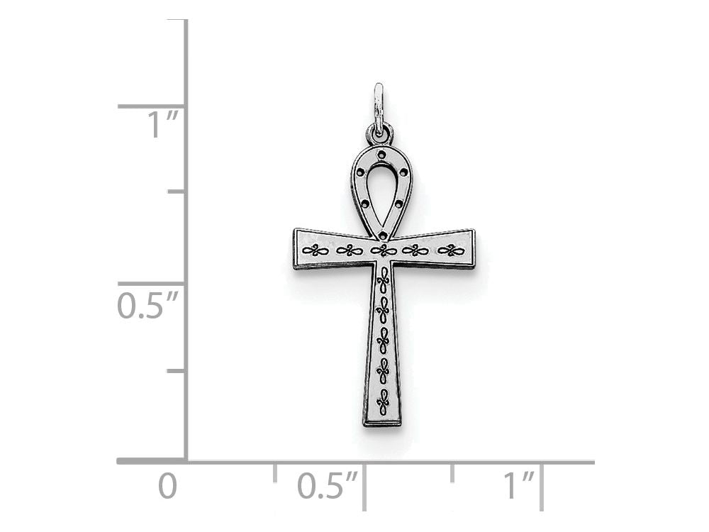 FJC Finejewelers Sterling Silver Laser Designed Cross Pendant Necklace - Chain Included