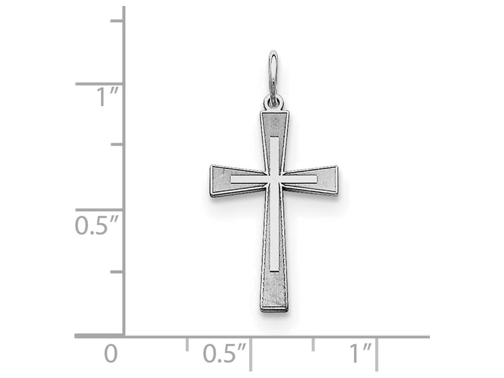 FJC Finejewelers Sterling Silver Laser Designed Cross Pendant Necklace - Chain Included