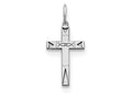 FJC Finejewelers Sterling Silver Laser Designed Cross Charm