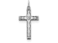 FJC Finejewelers Sterling Silver Laser Designed Cross Pendant Necklace - Chain Included