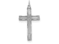 FJC Finejewelers Sterling Silver Laser Designed Cross Pendant Necklace - Chain Included