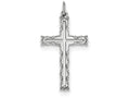 FJC Finejewelers Sterling Silver Laser Designed Cross Pendant Necklace - Chain Included