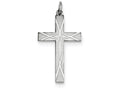 FJC Finejewelers Sterling Silver Laser Designed Cross Pendant Necklace - Chain Included