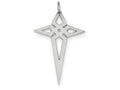 FJC Finejewelers Sterling Silver Laser Designed Cross Pendant Necklace - Chain Included