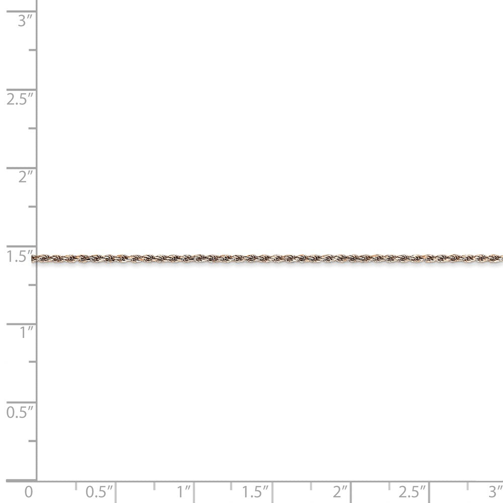 FJC Finejewelers 14k Rose Gold 1.0mm Bright Cut Rope