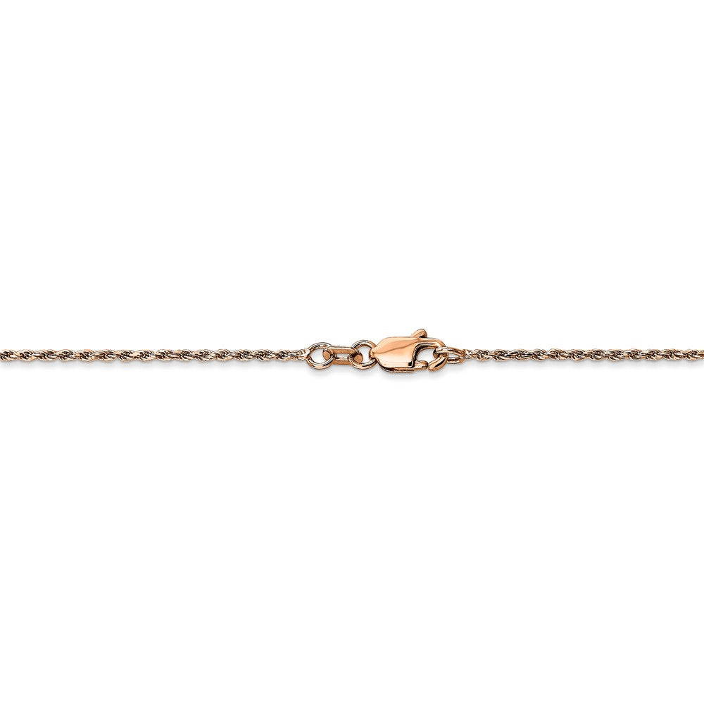 FJC Finejewelers 14k Rose Gold 1.0mm Bright Cut Rope
