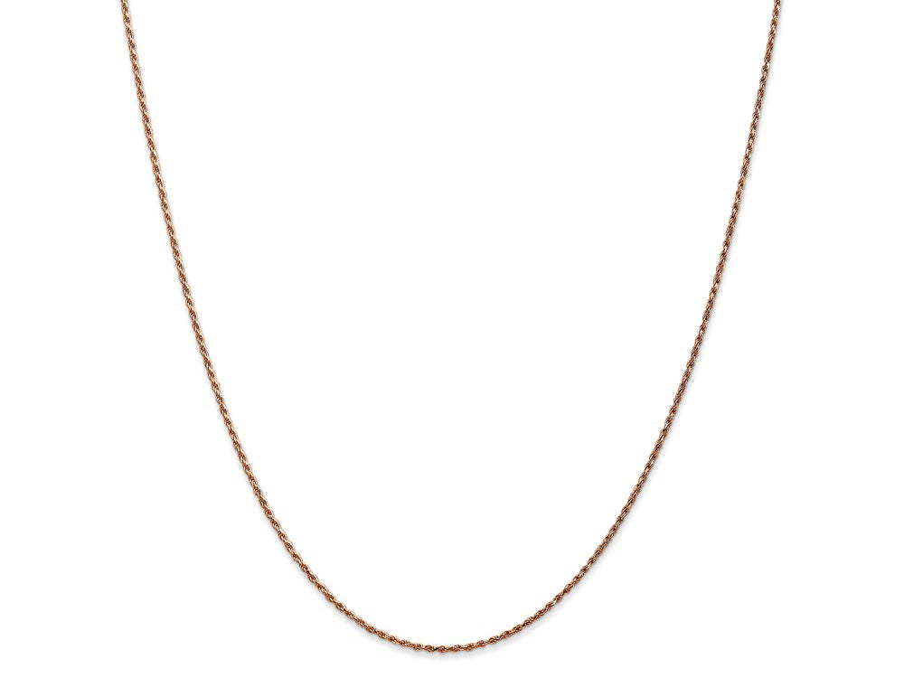FJC Finejewelers 14k Rose Gold 1.0mm Bright Cut Rope