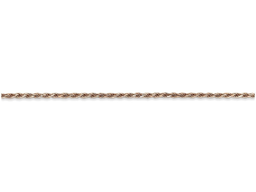 FJC Finejewelers 10 Inch 14k Rose Gold 1.5mm bright-cut Rope Chain Ankle Bracelet