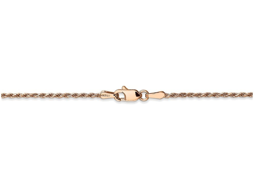 FJC Finejewelers 10 Inch 14k Rose Gold 1.5mm bright-cut Rope Chain Ankle Bracelet