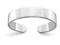 FJC Finejewelers 14k White Gold Adjustable Flat Polished Band Toe Ring 3mm wide