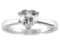 FJC Finejewelers 7mm Solitaire White Cubic Zirconia Heart Shaped Ring
