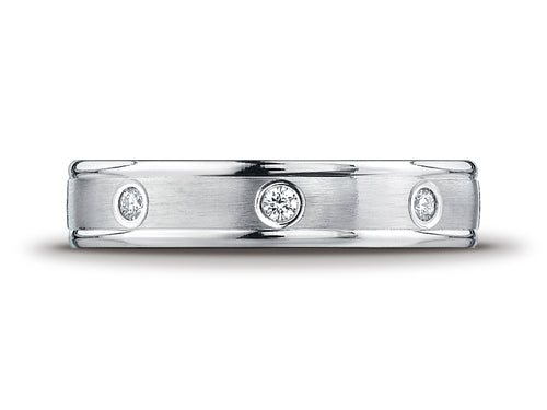 Benchmark 4mm Comfort Fit Diamond Wedding Band / Ring