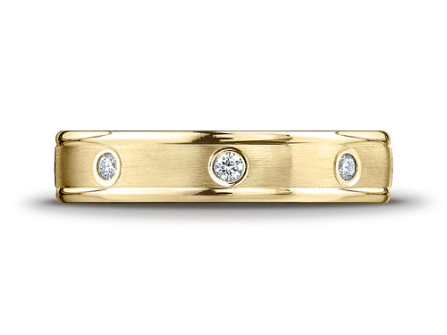 Benchmark 4mm Comfort Fit Diamond Wedding Band / Ring