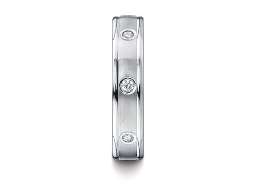 Benchmark 4mm Comfort Fit Diamond Wedding Band / Ring