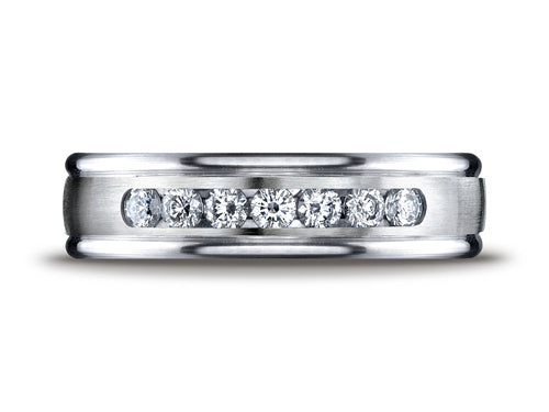 Benchmark 6mm Comfort Fit Diamond Wedding Band / Ring