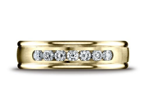 Benchmark 6mm Comfort Fit Diamond Wedding Band / Ring
