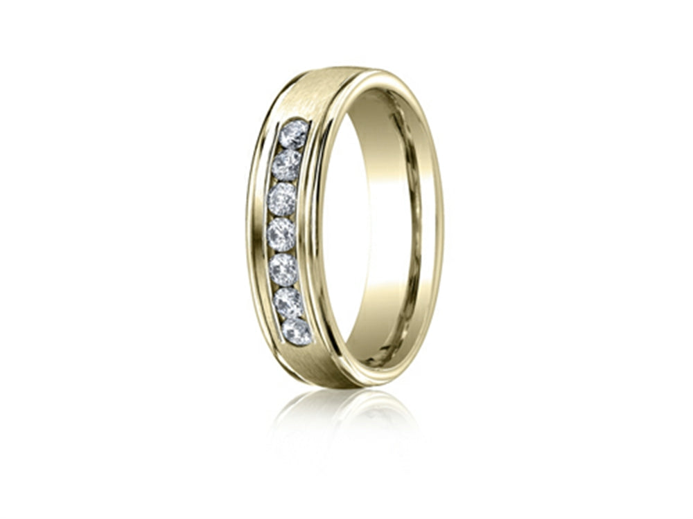 Benchmark 6mm Comfort Fit Diamond Wedding Band / Ring