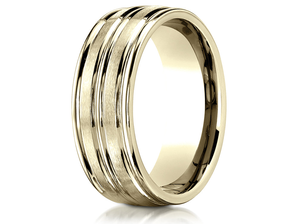 Benchmark 8mm Comfort Fit Wedding Band / Ring