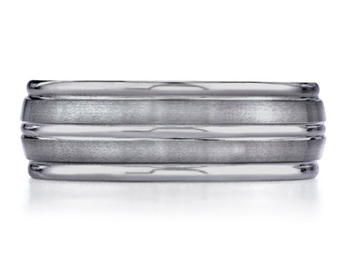 Benchmark 8mm Comfort Fit Tungsten Carbide Wedding Band / Ring