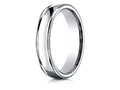 Benchmark 14k Gold 4mm Comfort-fit Satin-finished High Polish Finish Round Edge Design Wedding Band Ring