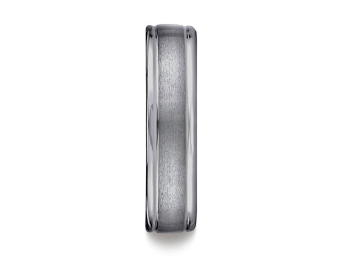 Benchmark 6mm Comfort Fit Tungsten Carbide Wedding Band / Ring