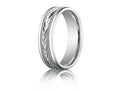 Benchmark 6mm Comfort-fit Harvest Of Love Round Edge Carved Design Wedding Band Ring