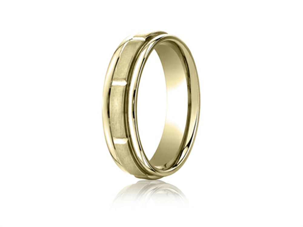 Benchmark 6mm Comfort Fit Design Wedding Band / Ring