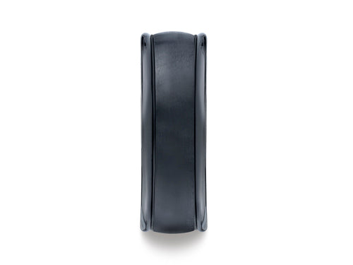Benchmark Ceramic 8mm Comfort-fit Satin-finished Round Edge Design Ring