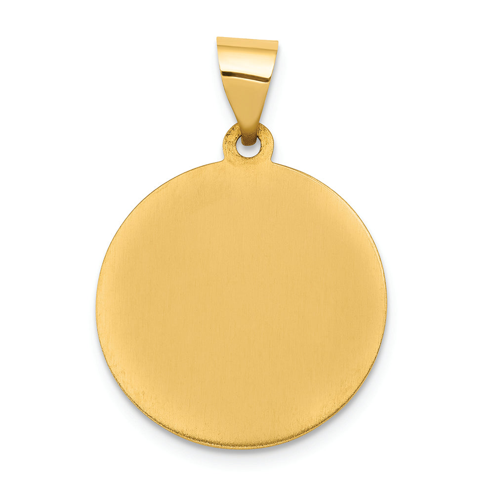 FJC Finejewelers 14k Yellow Gold Sacred Heart Of Jesus Medal Round Charm