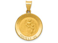 FJC Finejewelers 14k Yellow Gold Guardian Angel Medal Charm