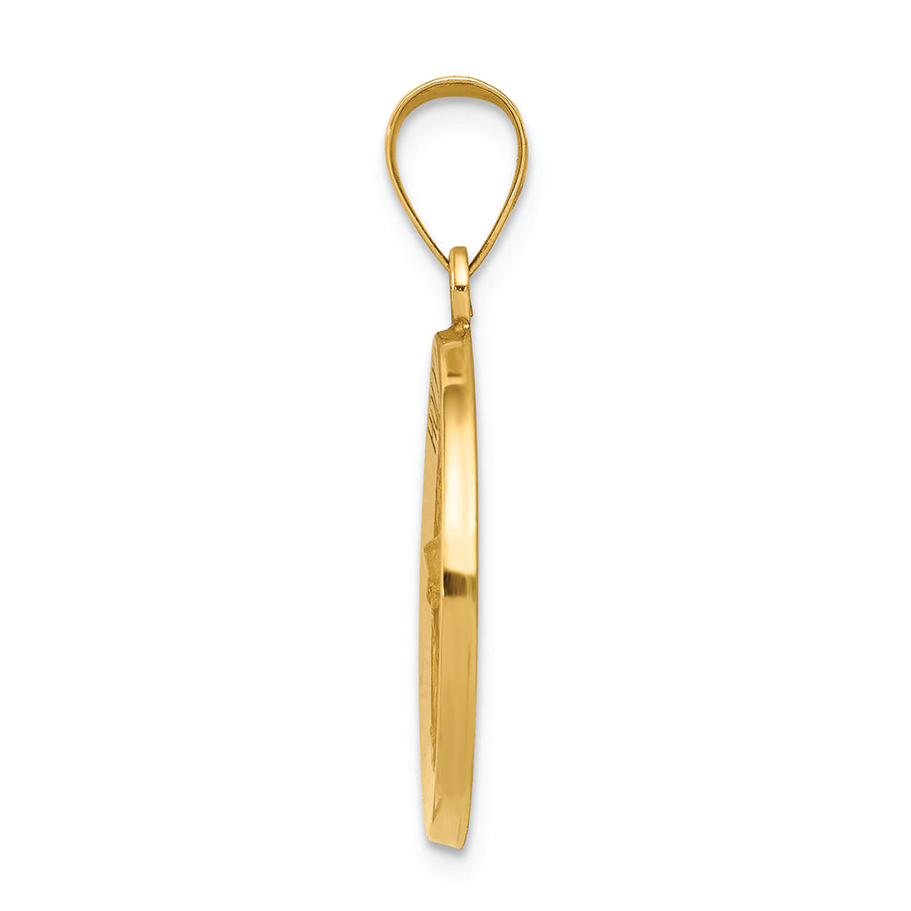 FJC Finejewelers 14k Yellow Gold Holy Communion Medal Charm