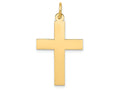FJC Finejewelers 14k Yellow Gold Polished Cross Charm 16 x 32mm