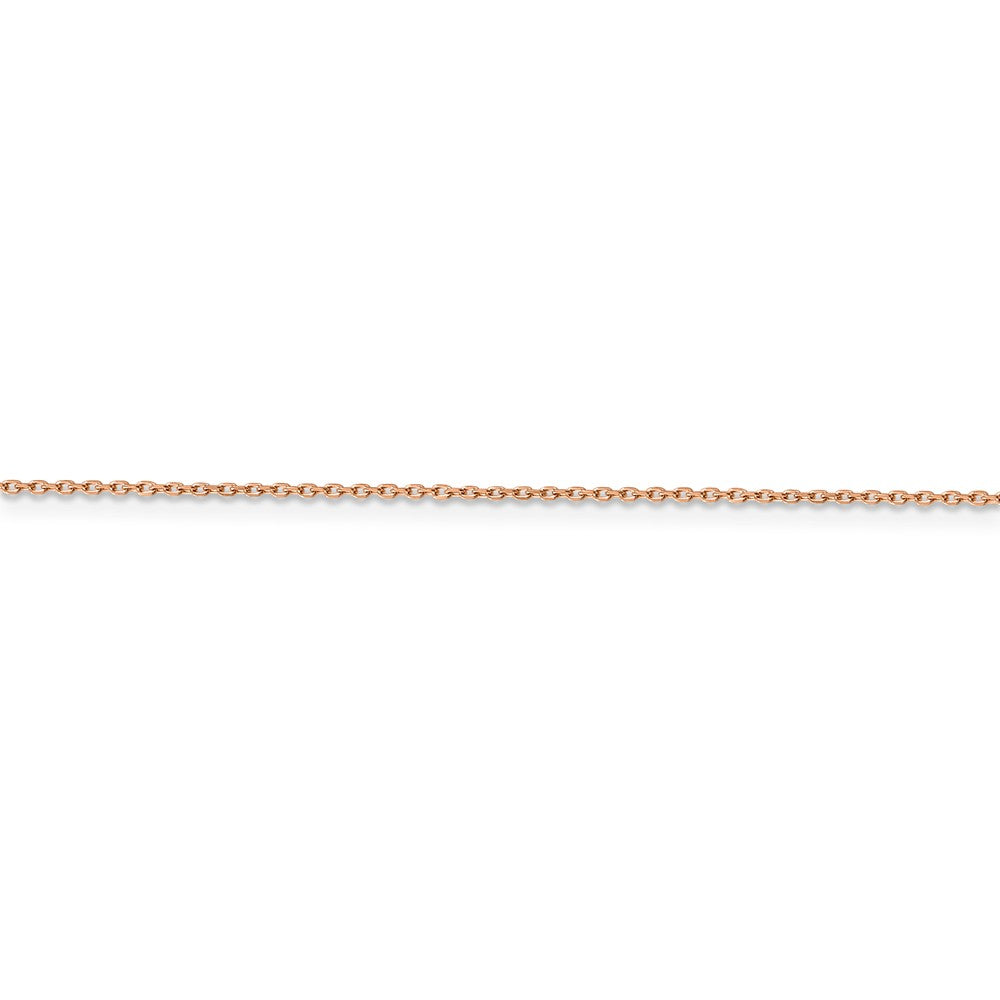 FJC Finejewelers 14k Rose Gold 1.0mm Bright Cut Cable Chain