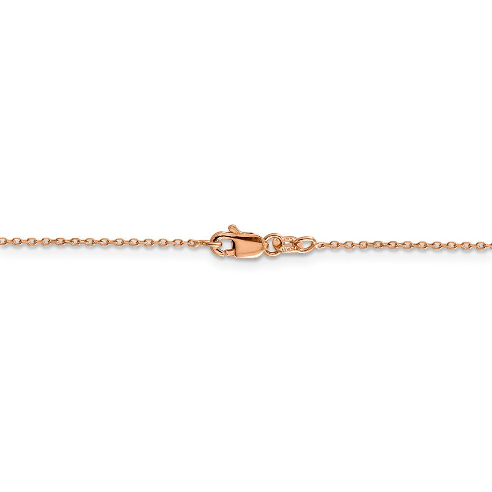 FJC Finejewelers 14k Rose Gold 1.0mm Bright Cut Cable Chain