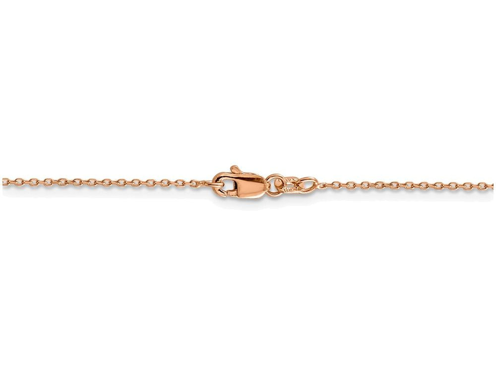 FJC Finejewelers 20 Inch 14k Rose Gold 1.0mm Cable Chain Necklace