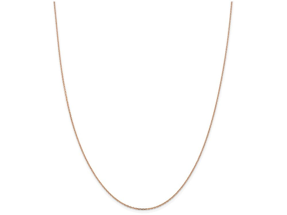 FJC Finejewelers 24 Inch 14k Rose Gold 1.0mm Cable Chain Necklace