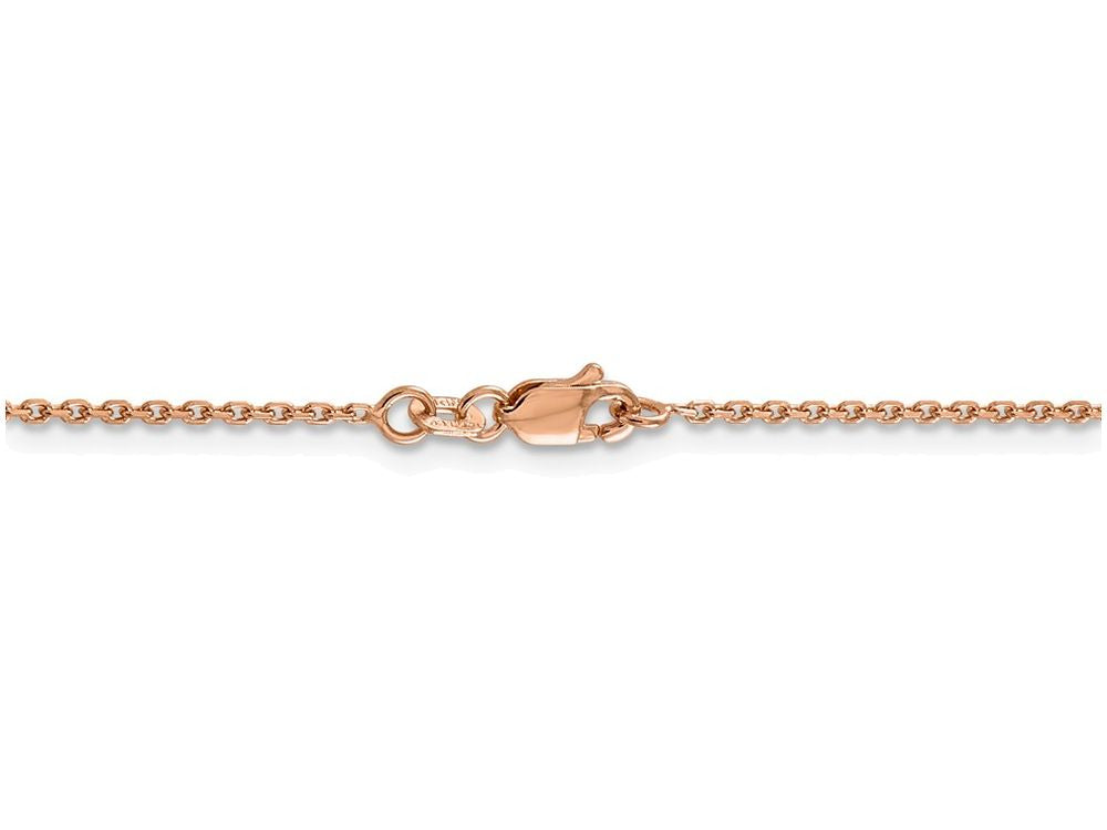 FJC Finejewelers 24 Inch 14k Rose Gold 1.4mm bright-cut Cable Chain Necklace