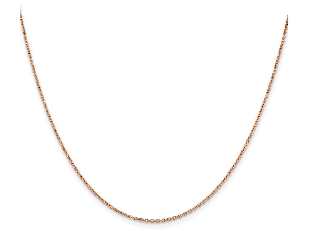 FJC Finejewelers 24 Inch 14k Rose Gold 1.4mm bright-cut Cable Chain Necklace