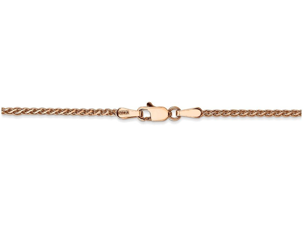 FJC Finejewelers 18 Inch 14k Rose Gold 1.40mm Wheat Chain Necklace