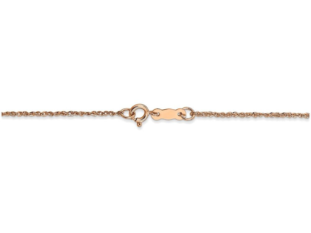 FJC Finejewelers 24 Inch 14k Rose Gold 1.1mm Ropa Chain Necklace