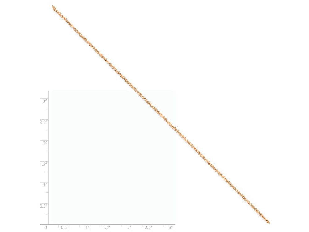 FJC Finejewelers 24 Inch 14k Rose Gold 1.7mm Ropa Chain Necklace