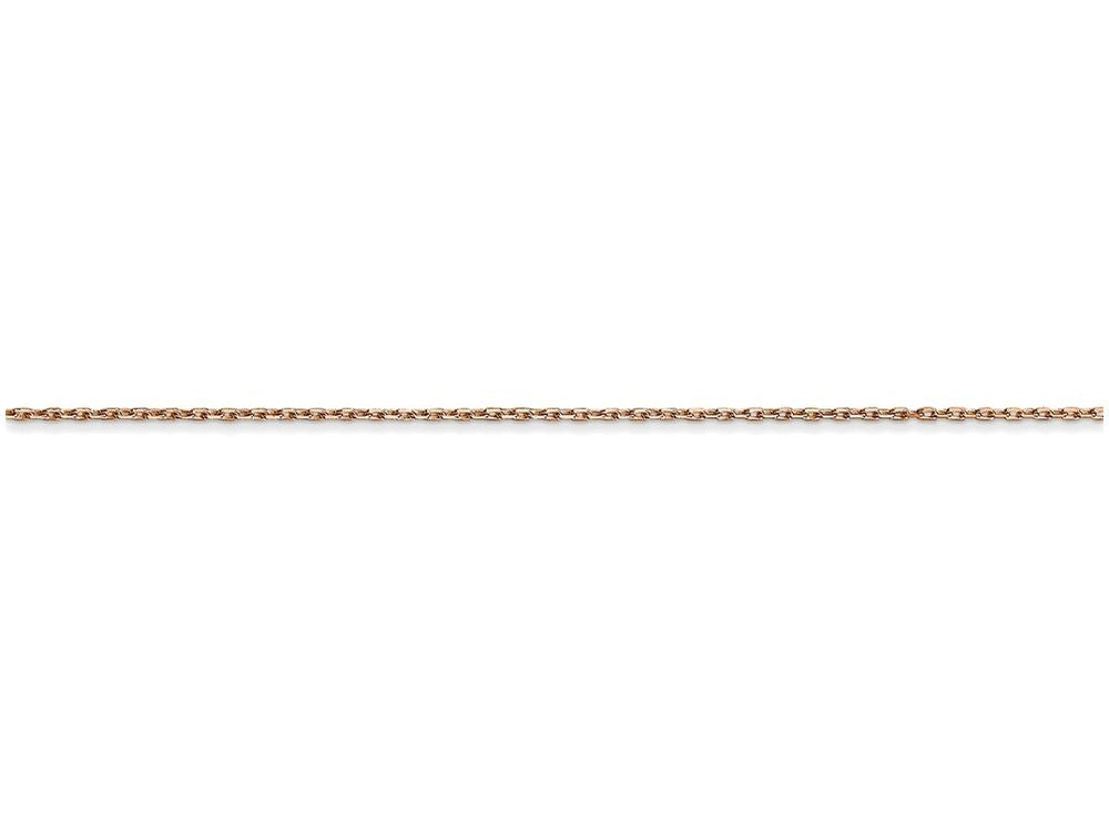 FJC Finejewelers 18 Inch 14k Rose Gold .8mm bright-cut Cable Chain Necklace