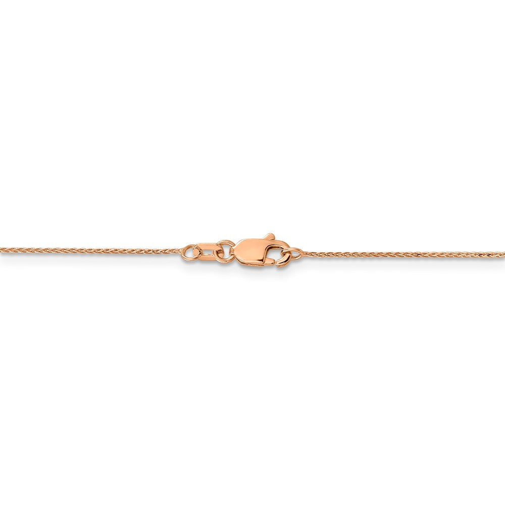 FJC Finejewelers 14k Bright Cut Rose Gold .65mm Spiga Chain