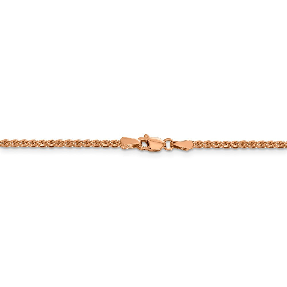 FJC Finejewelers 14k Rose Gold 1.8mm Solid Bright Cut Spiga Chain