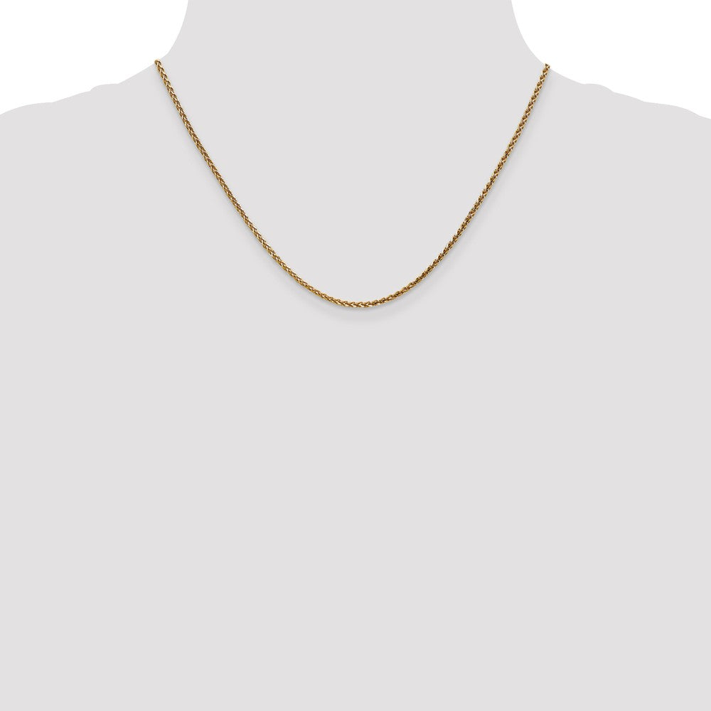 FJC Finejewelers 14k Rose Gold 1.8mm Solid Bright Cut Spiga Chain