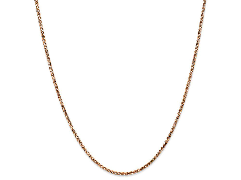 FJC Finejewelers 14k Rose Gold 1.8mm Solid Bright Cut Spiga Chain