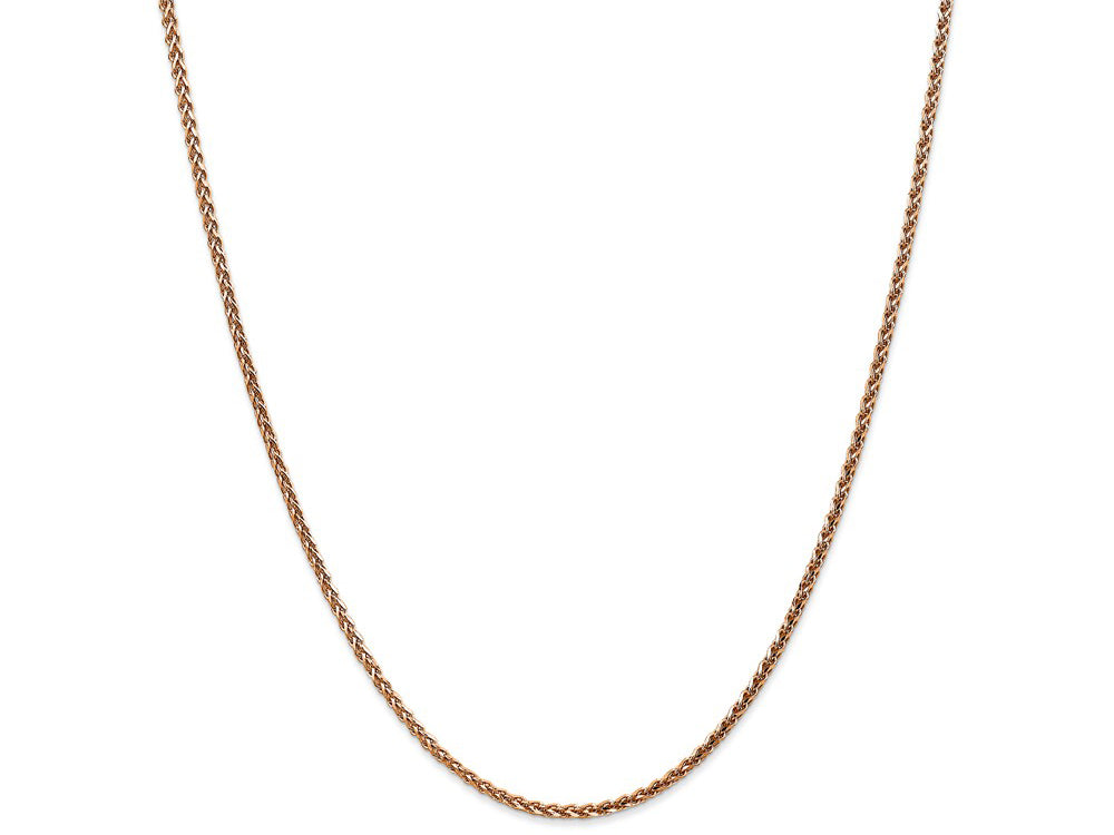 FJC Finejewelers 14k Rose Gold 1.8mm Solid Bright Cut Spiga Chain