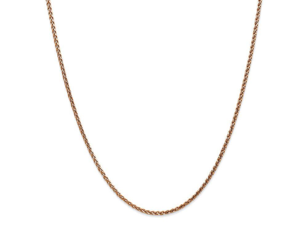 FJC Finejewelers 14k Rose Gold 1.8mm Solid Bright Cut Spiga Chain
